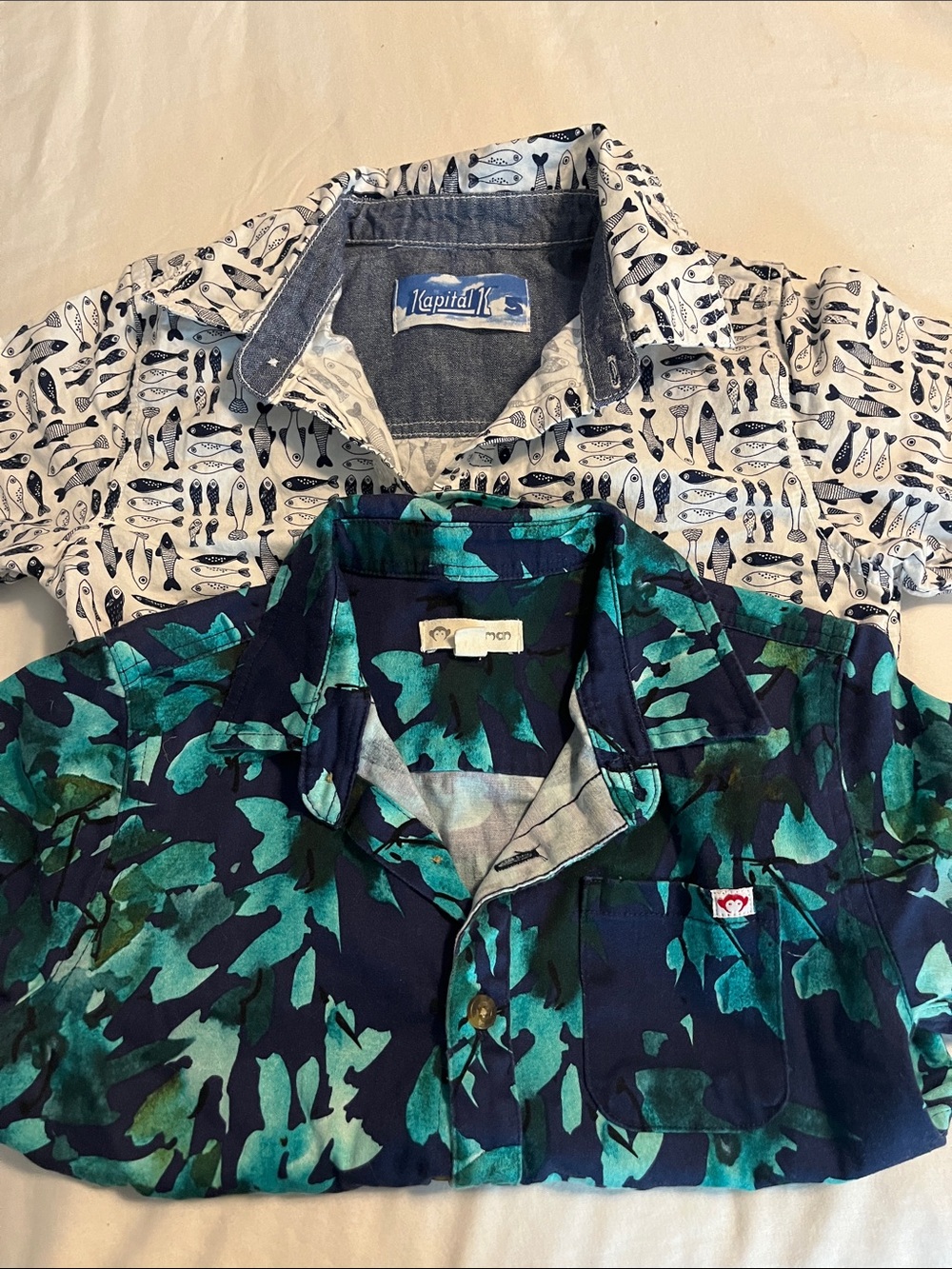 Appaman & Kapital K  lot of 2 short sleeve Button ups size 5